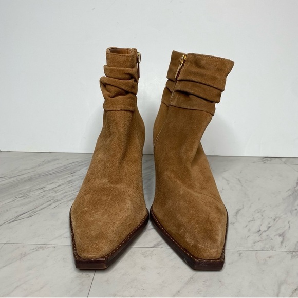 Vince Camuto Nerlinji Brown Suede Bootie 7.5 M - Picture 2 of 15